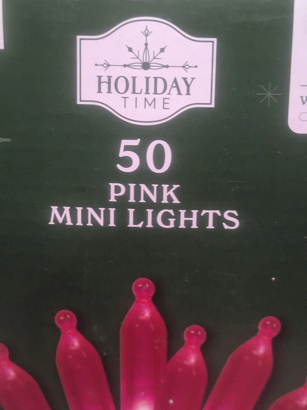 Holiday Time Pink Mini LED String Lights - 50 Count